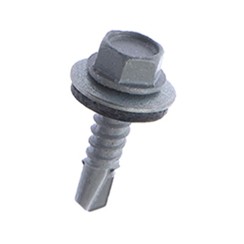 Teks No. 12 Size X 3/4 in. L Hex Drive Hex Washer Head Coarse Roofing Screws