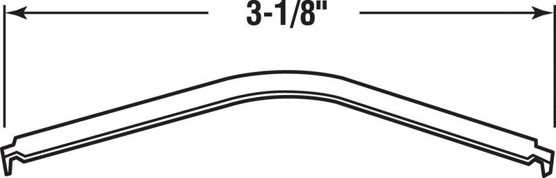Prime-Line Silver Steel Flat Window Spring 3 in. L X 3.13 in. H 6 pk