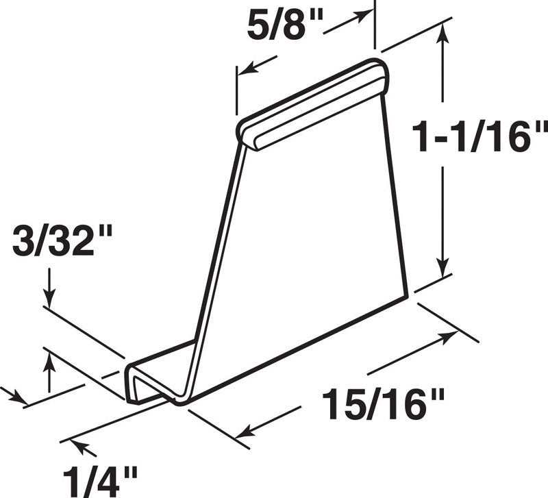 Prime-Line 5/8 in. L Spline Channel