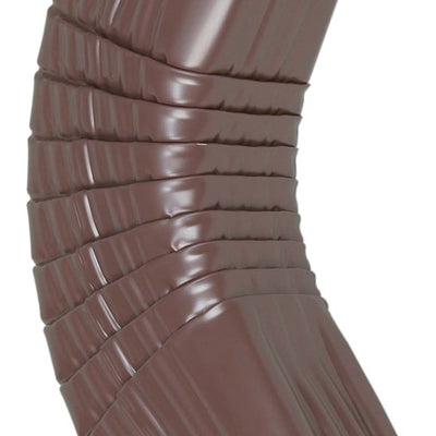 Amerimax 3 in. H X 4 in. W X 4 in. L Brown Aluminum B Gutter Elbow