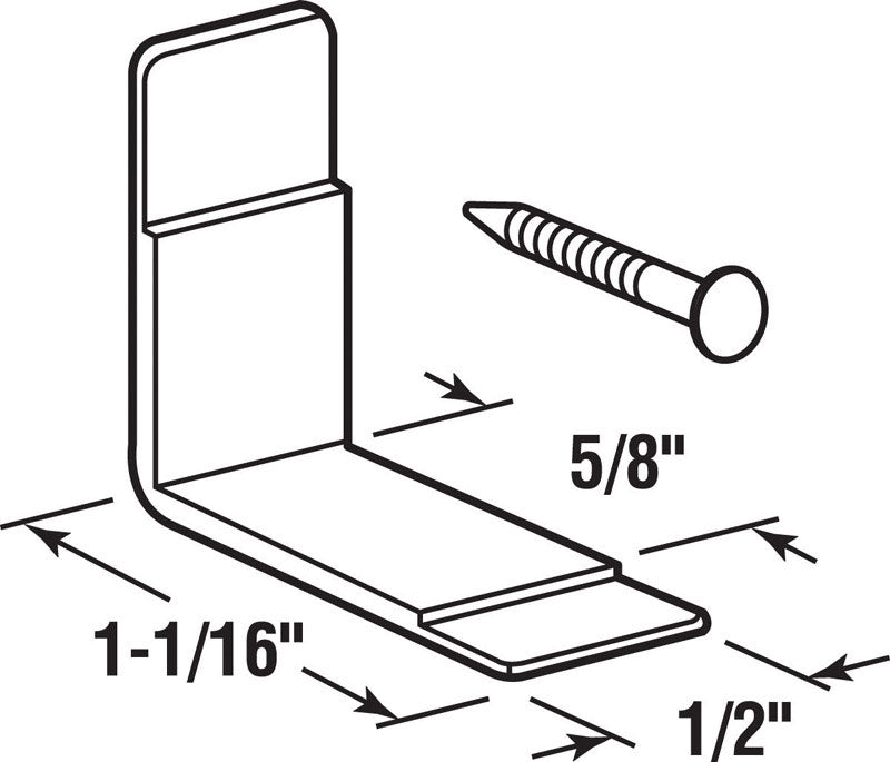 Prime-Line Plastic Center Guide Drawer Guide Side Saddles