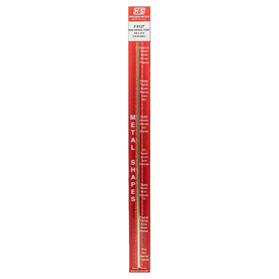 K&S 1/8 in. D X 12 in. L Round Brass Tube