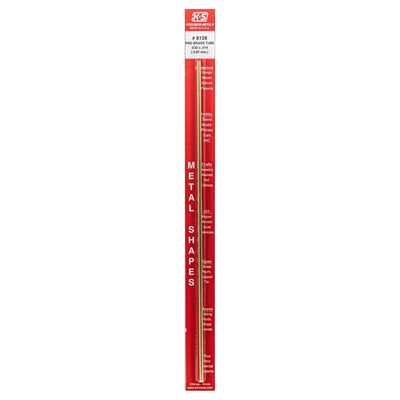 K&S 5/32 in. D X 12 in. L Round Brass Tube