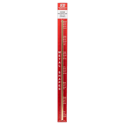 K&S 3/16 in. D X 12 in. L Round Brass Tube