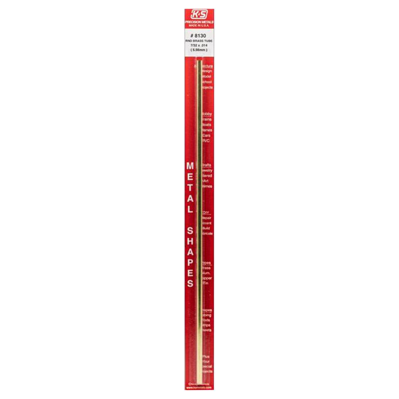 K&S 7/32 in. D X 12 in. L Round Brass Tube