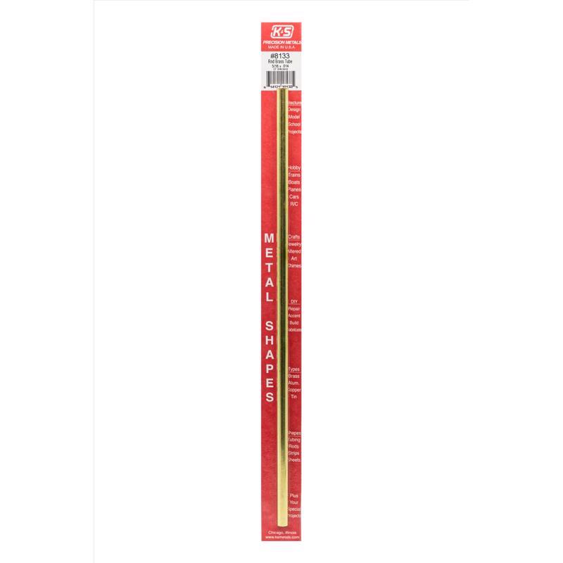K&S 5/16 in. D X 12 in. L Round Brass Tube