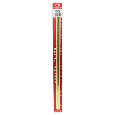 K&S 17/32 in. D X 12 in. L Round Brass Tube