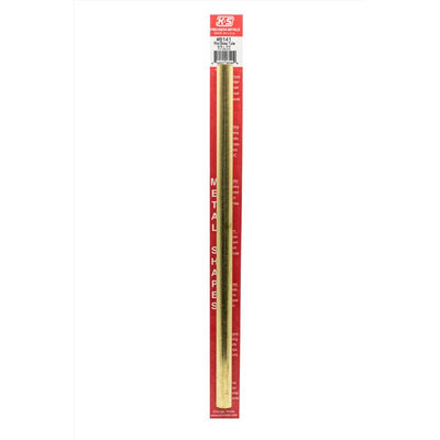 K&S 9/16 in. D X 12 in. L Round Brass Tube