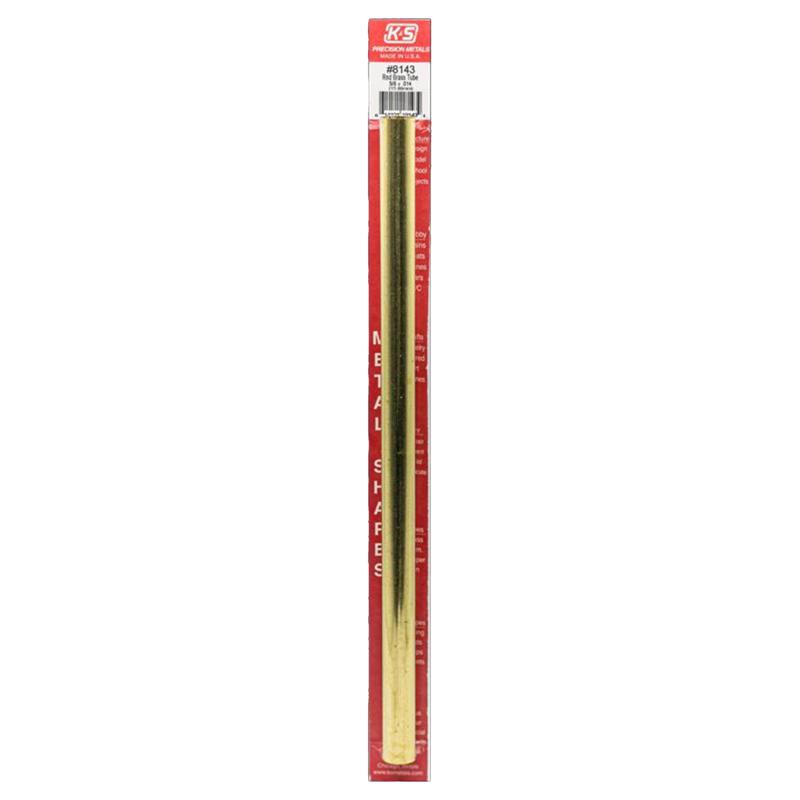 K&S 5/8 in. D X 12 in. L Round Brass Tube
