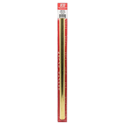 K&S 5/8 in. D X 12 in. L Round Brass Tube