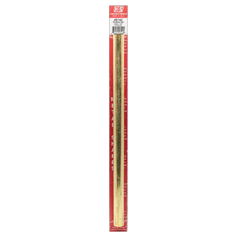 K&S 21/32 in. D X 12 in. L Round Brass Tube