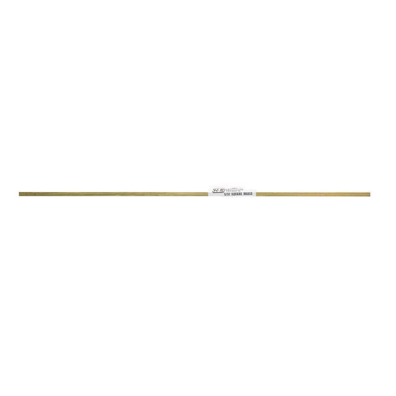 K&S 5/32 in. W X 12 in. L Square Brass Tube