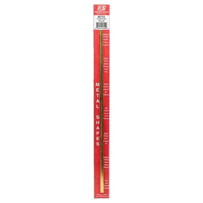 K&S 7/32 in. W X 12 in. L Square Brass Tube