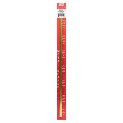 K&S 1/4 in. W X 12 in. L Square Brass Tube