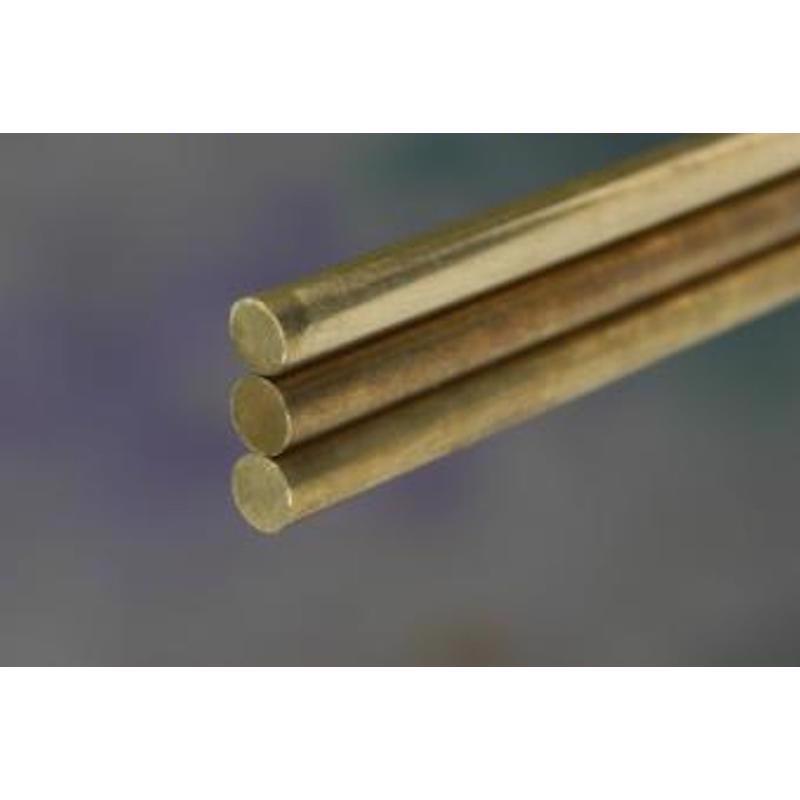 K&S 1/8 in. D X 12 in. L Brass Rod