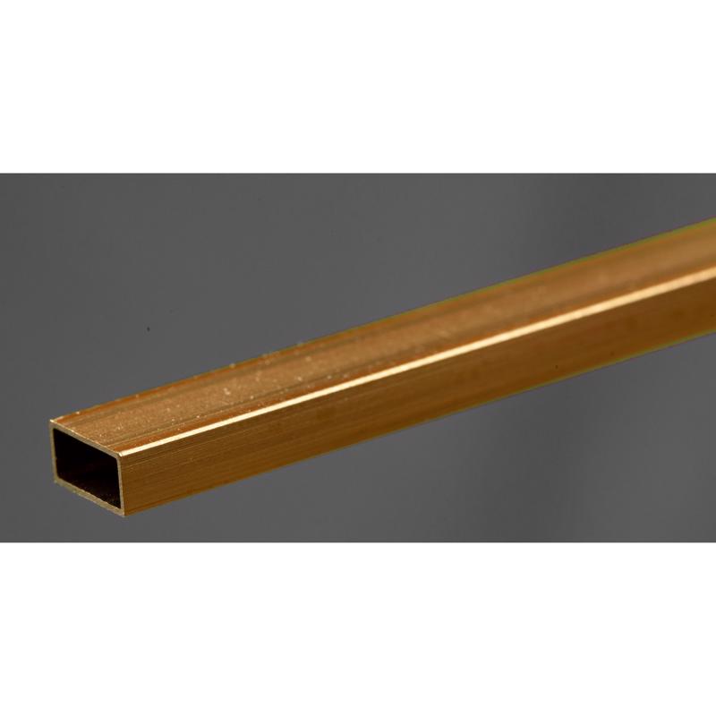 K&S 5/16 in. W X 12 in. L Rectangular Brass Tube