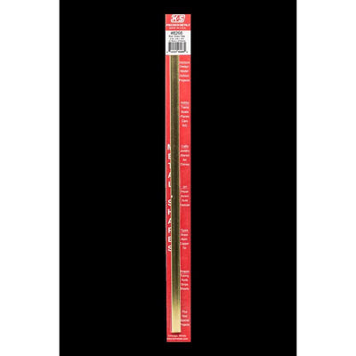K&S 3/8 in. W X 12 in. L Rectangular Brass Tube