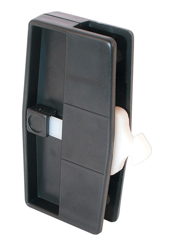 Prime-Line Zinc-Plated Black Plastic Latch and Pull