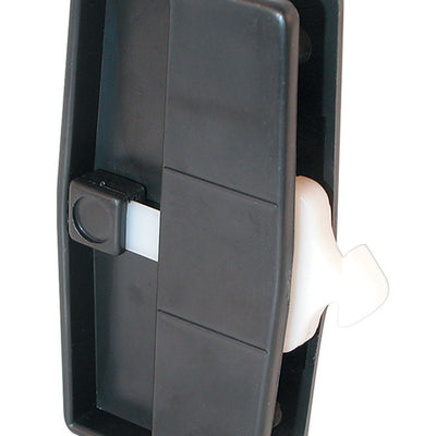 Prime-Line Zinc-Plated Black Plastic Latch and Pull