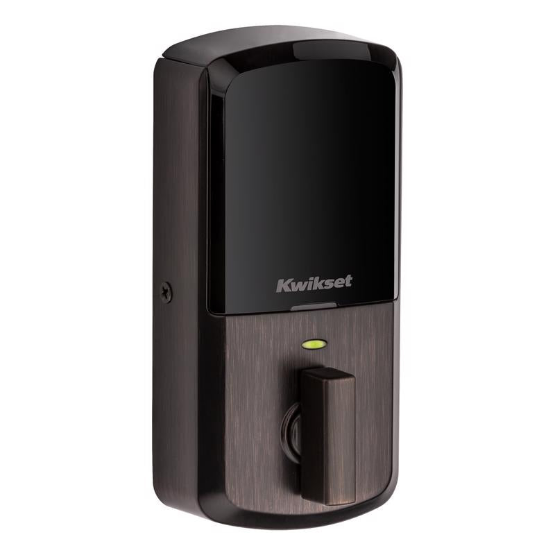 Kwikset SmartKey Halo Venetian Bronze Metal Wi-Fi Deadbolt