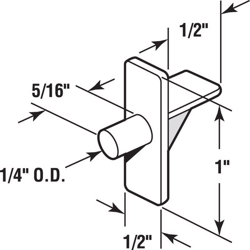 Richelieu Onward Brown Plastic Shelf Support Peg 1 in. L 30 lb