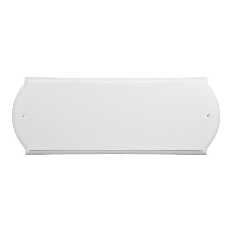 HILLMAN White Plastic Paintable Address Plate
