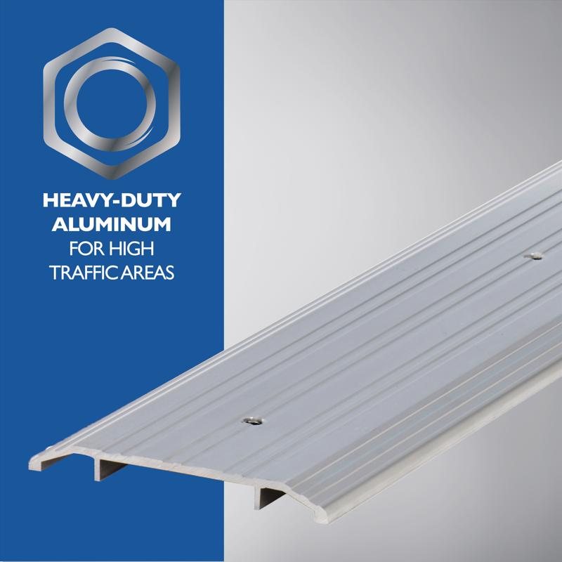 M-D Building Products 0.5 in. H X 4 in. W X 36 in. L Aluminum Flat Top Threshold Silver