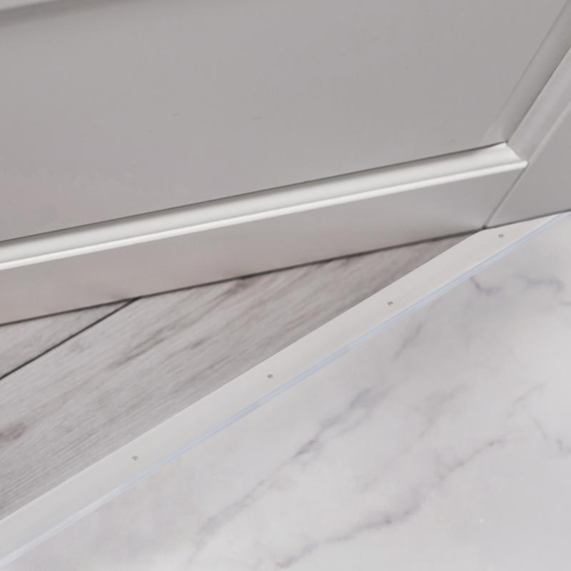 M-D Building Products 0.125 in. H X 1.75 in. W X 36 in. L Aluminum Flat Top Saddle Threshold Silver