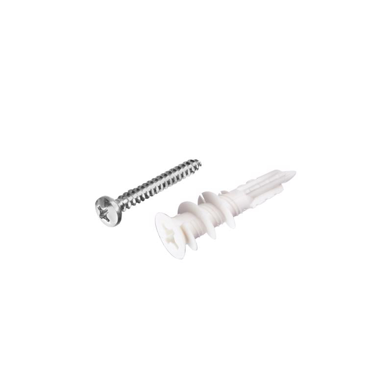 E-Z Ancor Twist-N-Lock 1/4 in. D X 1-1/2 in. L Nylon Phillips Head Drywall Anchors 50 pk