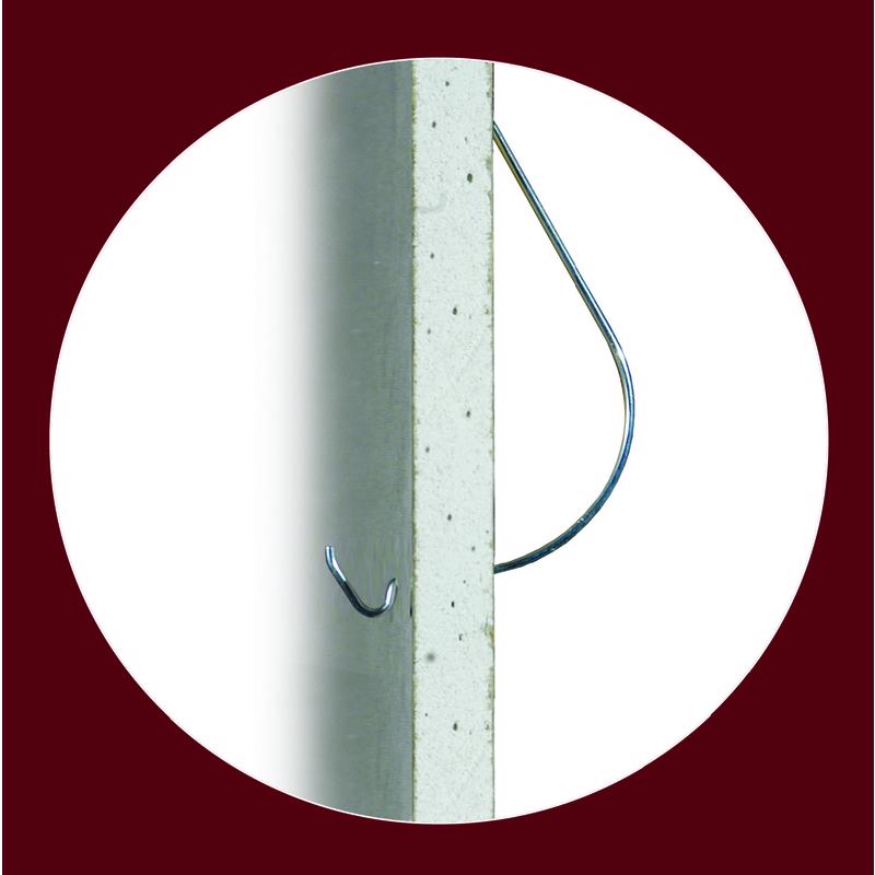 HILLMAN Gorilla Grade Galvanized Silver Picture Hanger 40 lb 4 pc