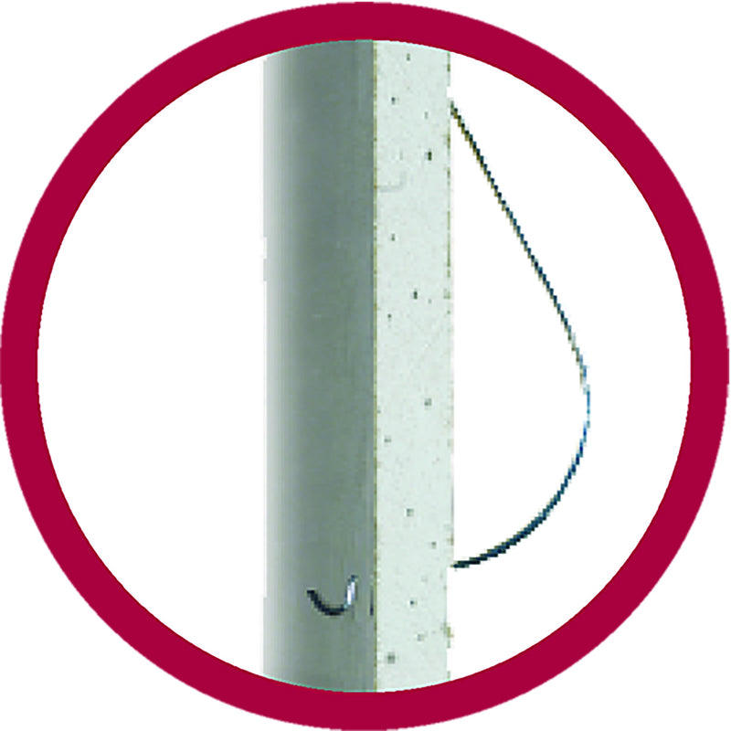 HILLMAN Flush-Mount Galvanized Silver Picture Hanger 10 lb 4 pk