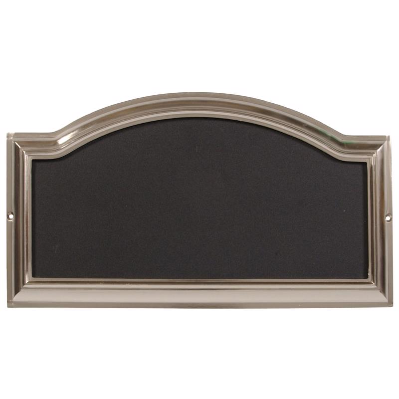 HILLMAN Distinctions Brushed Nickel Die-Cast Zinc Rectangle Address Plate
