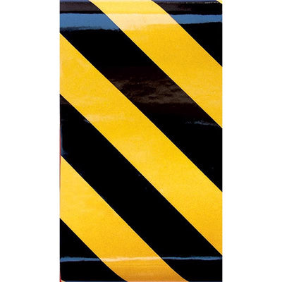 HILLMAN 2 in. W X 24 in. L Black/Yellow Reflective Safety Tape