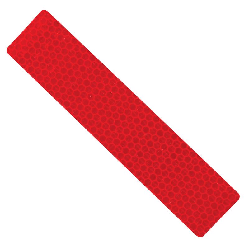 HILLMAN 1.3 in. W X 6 in. L Red Reflective Safety Tape