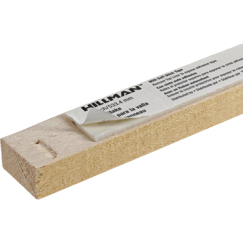 HILLMAN English Beige Yield Sign 21 in. H X 0.5 in. W