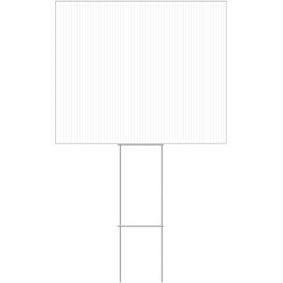 HILLMAN English White Blank Sign 20 in. H X 24 in. W