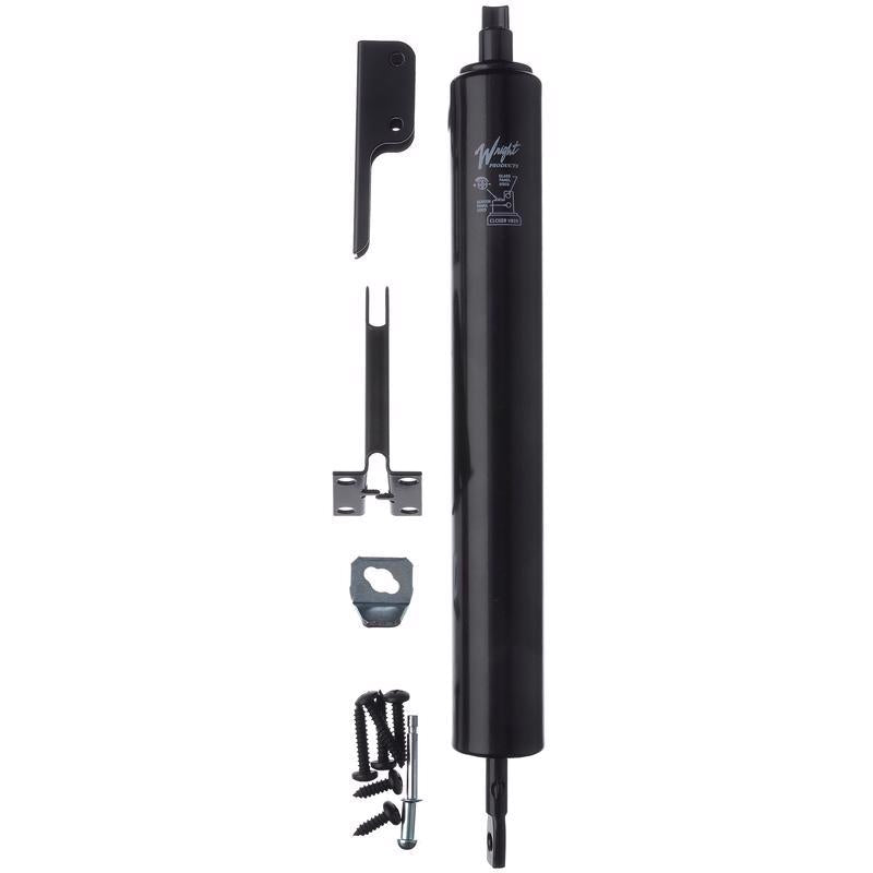 Wright Black Aluminum Pneumatic Door Closer