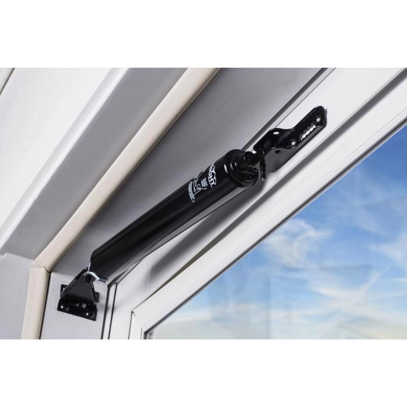 Wright Black Aluminum Pneumatic Door Closer