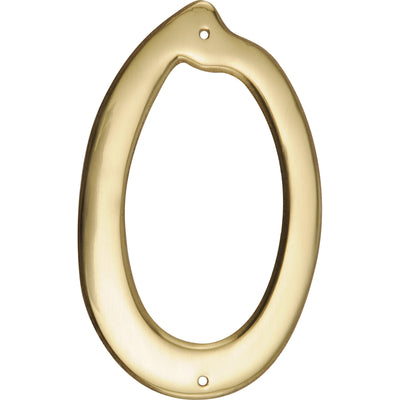 HILLMAN 4 in. Gold Brass Nail-On Number 0
