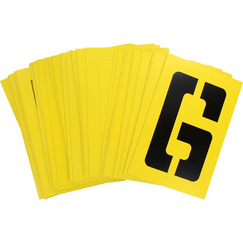 HILLMAN 6 in. Card Stock Letter and Number Stencil Pack 6 Inch Stencil Set 36 pk