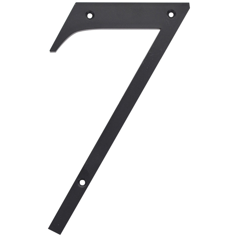 HILLMAN 6 in. Reflective Black Plastic Nail-On Number 7