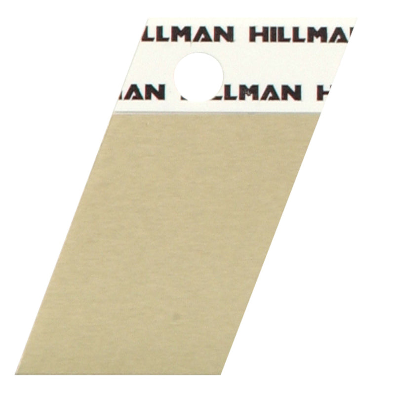 HILLMAN 1.5 in. Reflective Gold Aluminum Self-Adhesive Full Spacer Blank