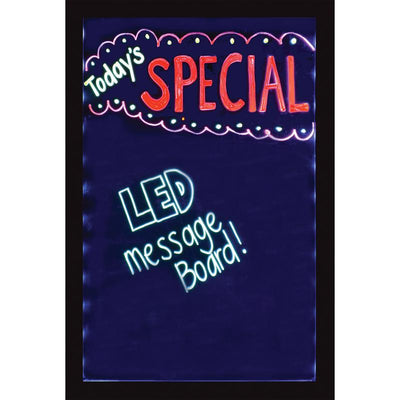 HILLMAN English Black Informational Pop-Up Safety Floor Sign 24 in. H X 16 in. W
