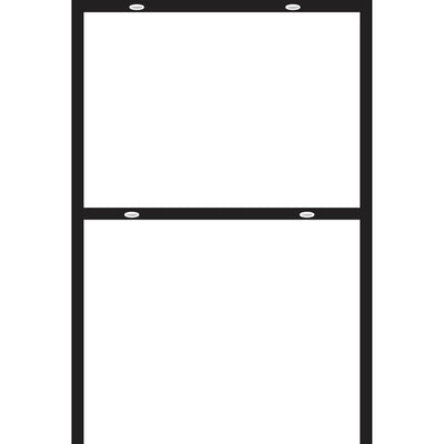 HILLMAN English Black Blank Sign Frame 24 in. H X 18 in. W