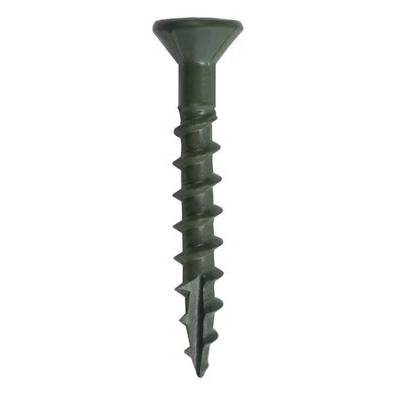 Grip-Rite PrimeGuard Plus No. 8 wire X 1-5/8 in. L Green Star Bugle Head Exterior Deck Screws 1 lb 1