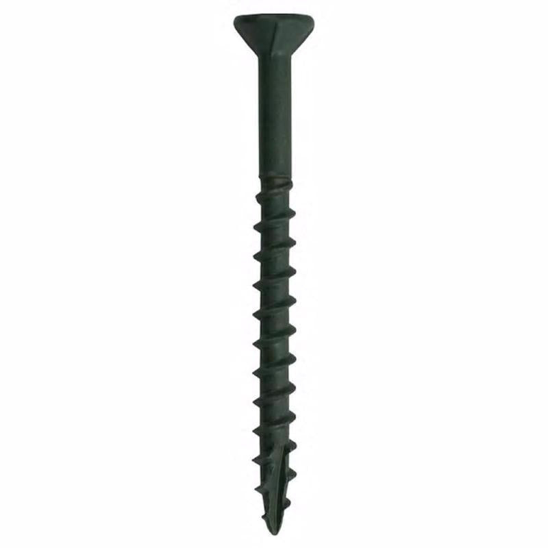 Grip-Rite PrimeGuard Plus No. 10 wire X 3-1/2 in. L Green Star Flat Head Deck Screws 25 lb 1270 pk