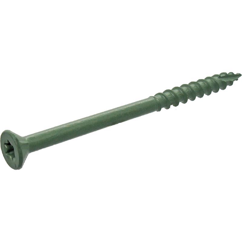 Grip-Rite PrimeGuard Plus No. 9 wire X 3 in. L Green Star Flat Head Deck Screws 25 lb