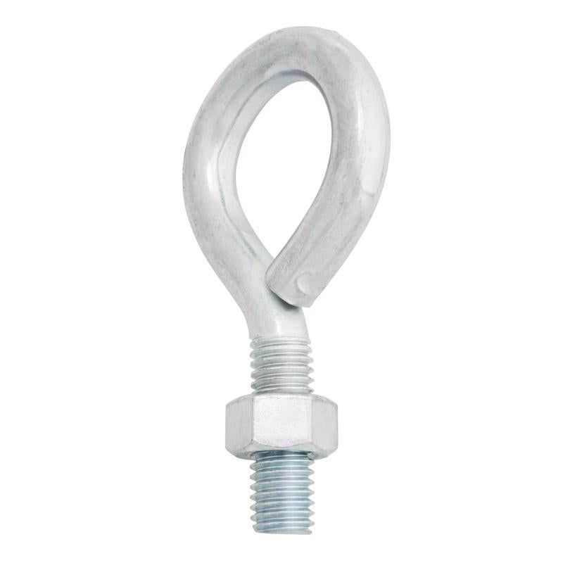 Hampton 1/2 in. X 4 in. L Zinc-Plated Steel Eyebolt Nut Included