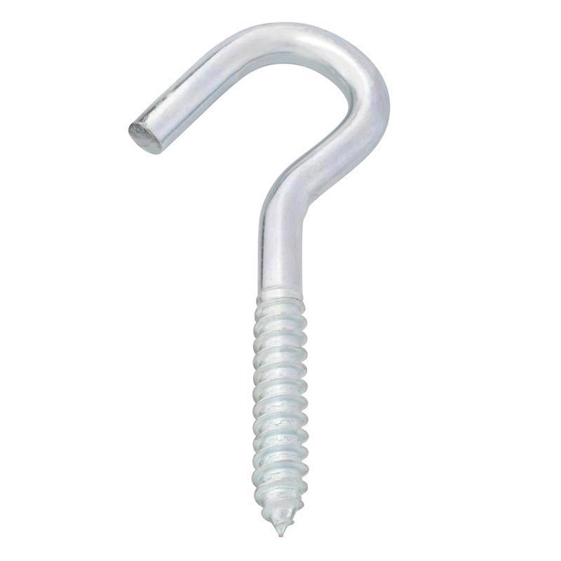 Hampton Small Zinc-Plated Silver Steel 4.8125 in. L Clothesline Hook 300 lb