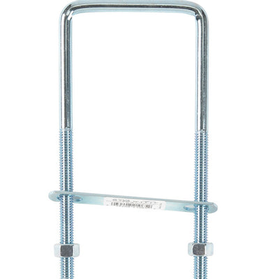Hampton 3/8 in. X 3 in. W X 6.5 in. L Coarse Zinc-Plated Steel Square Bend U Bolt